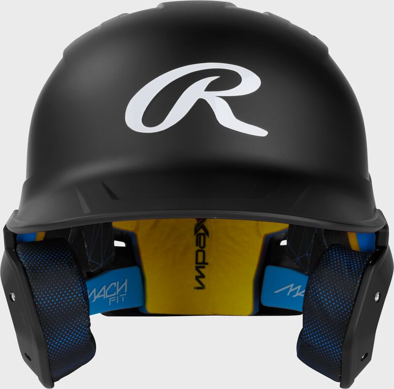 Rawlings Mach Fit Baseball Batting Helmet, Black