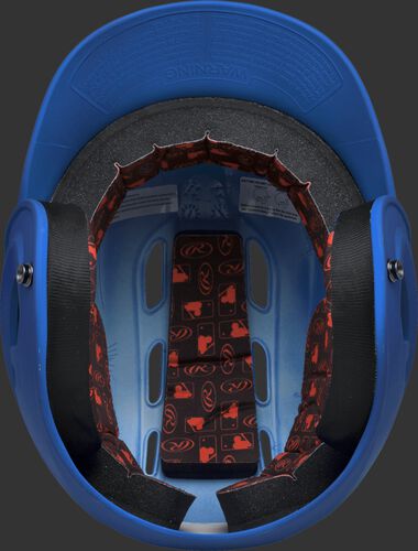 Inside padding of a royal R16MS senior size Velo batting helmet