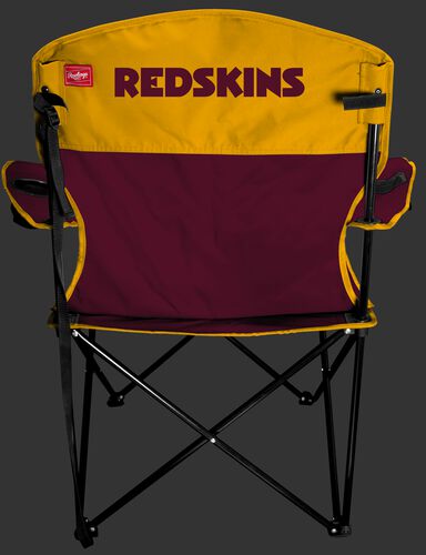 Back of Rawlings Maroon and Yellow NFL Washington Redskins Lineman Chair With Team Name SKU #31021087111