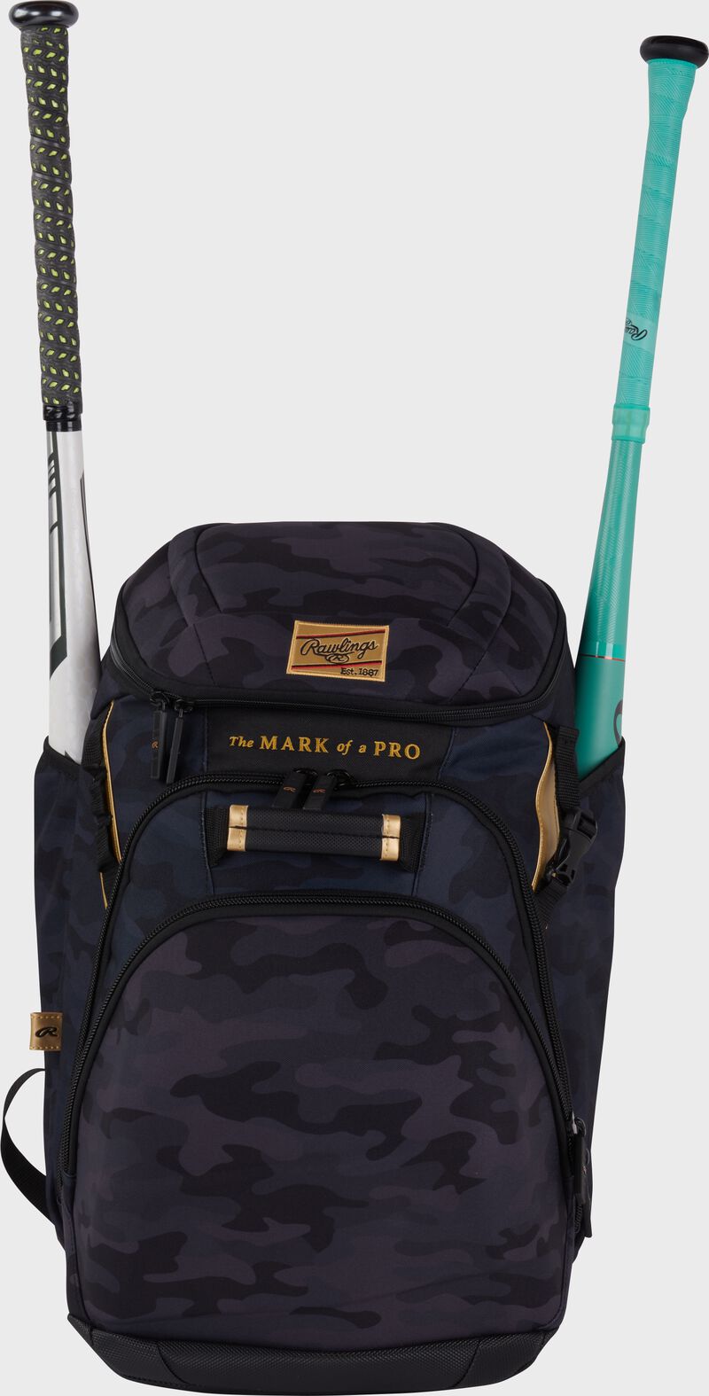 Rawlings Gold Collection Backpack, Black Camo, RSGGCBKPK-BKCM