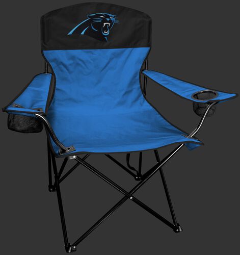 Front of Rawlings Blue and Black NFL Carolina Panthers Lineman Chair With Team Logo SKU #31021090111