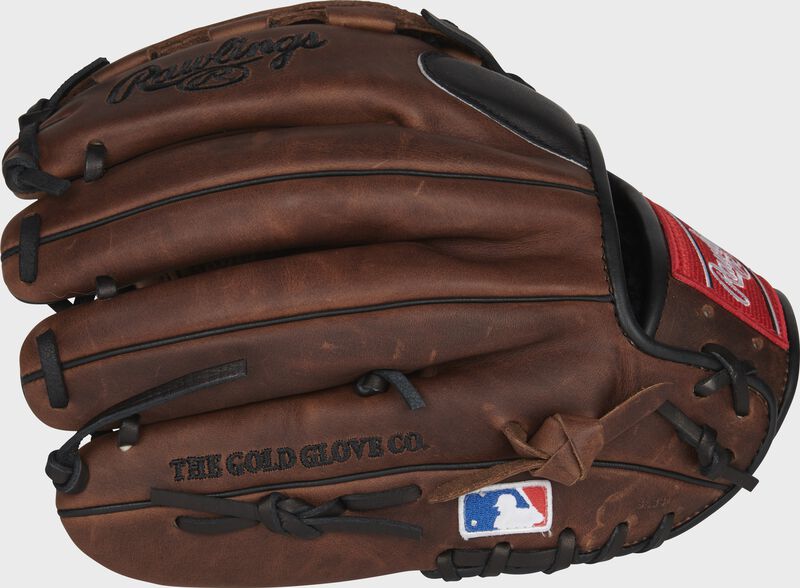 Sandlot finger backs of a HOH infield/pitcher's glove with the MLB logo on the pinky - SKU: PRO1000-14SLPRO
