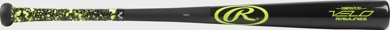 Y151CV Velo senior league composite wood bat with a black barrel and black handle