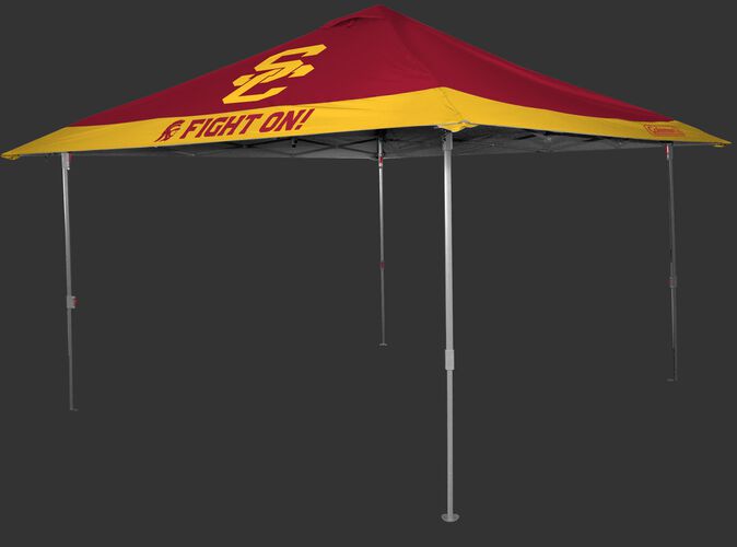 Rawlings Cardinal and Gold NCAA USC Trojans 10x10 Eaved Canopy With Team Logo and Name SKU #07843100111