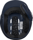 Inside view of Navy R16 Reverse Matte Batting Helmet | Junior & Senior - SKU: R6R07 image number null