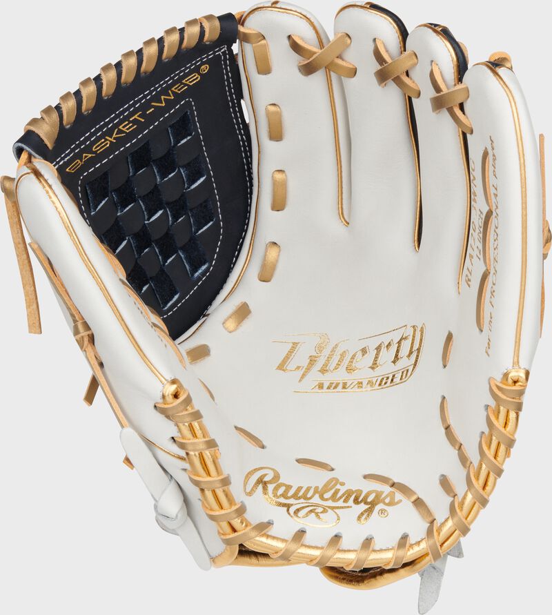 Liberty Advanced Color Series 12 in Fastpitch Glove, White/Navy, Right
