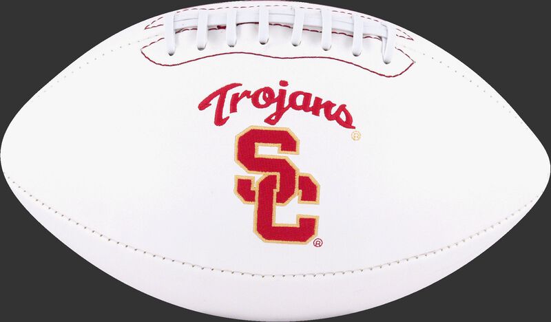 White NCAA USC Trojans Football With Team Logo SKU #05733100122