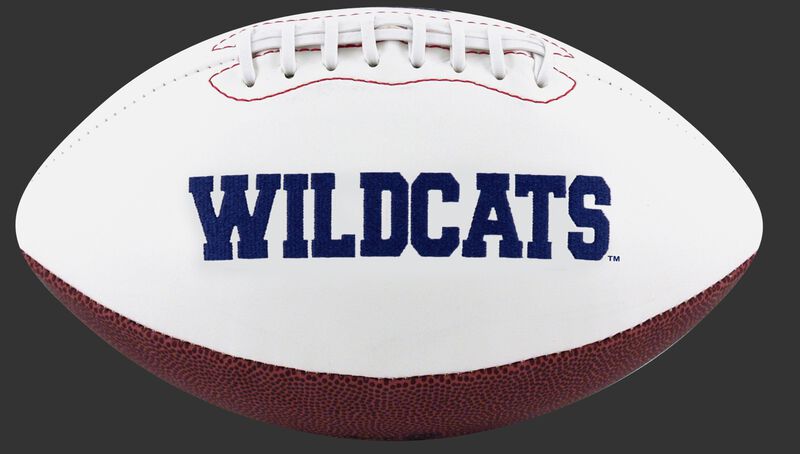 White NCAA Arizona Wildcats Football With Team Name in Blue SKU #05733068121