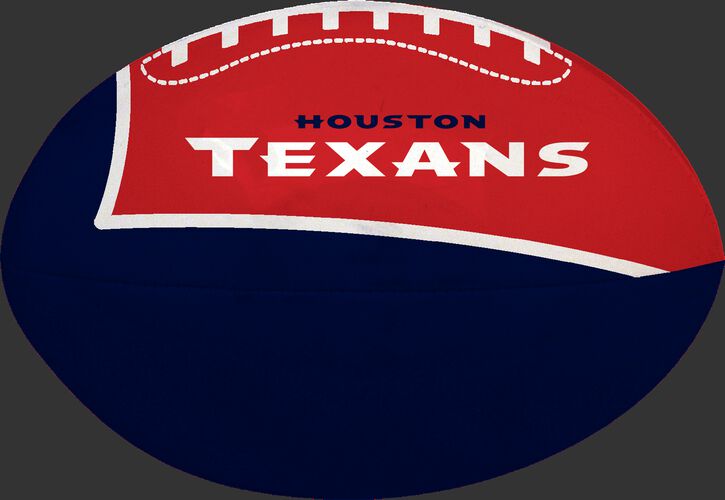 Navy and Red NFL Houston Texans Football With Team Name SKU #07831093114