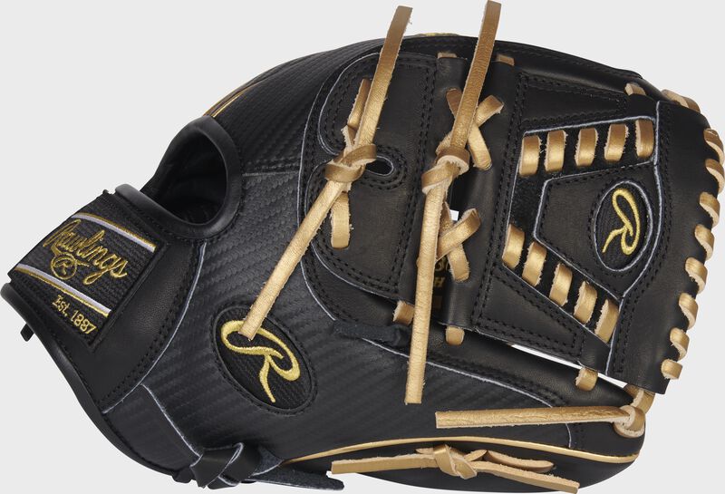 Thumb of a 2022 exclusive Heart of the Hide Hyper Shell infield/pitcher's glove with a laced 2-Piece solid web - SKU: PROR205-30BG