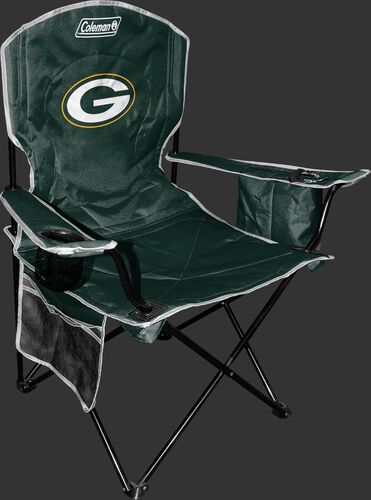 Front of Rawlings Green NFL Green Bay Packers Chair With Team Logo SKU #02771068111
