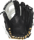 Shell palm view of white and black Rawlings Encore 11.25-Inch Infield Glove image number null