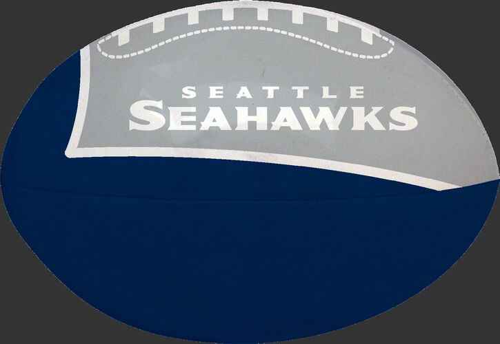 Navy and Grey NFL Seattle Seahawks Football With Team Name SKU #07831085112