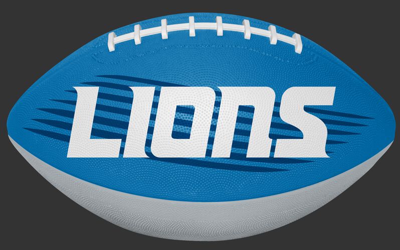 Blue and White NFL Detroit Lions Downfield Youth Football With Team Name SKU #07731067121