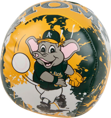 Rawlings Oakland Athletics Quick Toss 4'' Softee Baseball With Team Mascot On Front In Team Colors SKU #01320003112