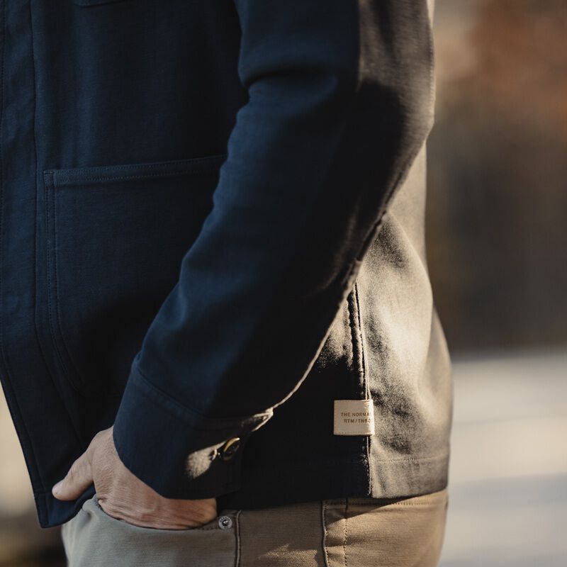 Rawlings x The Normal Brand Comfort Terry Chore Coat, Navy, Adult 2XL