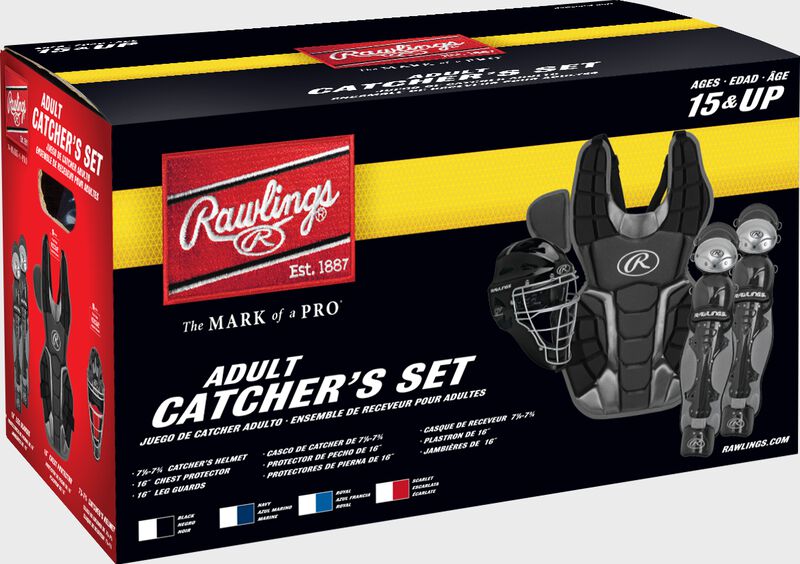 Box of a RCSNA Renegade adult Renegade 2.0 catcher's gear set