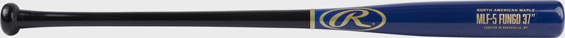 A 37" black/royal Rawlings maple fungo bat - SKU: MFL5-B-R-37