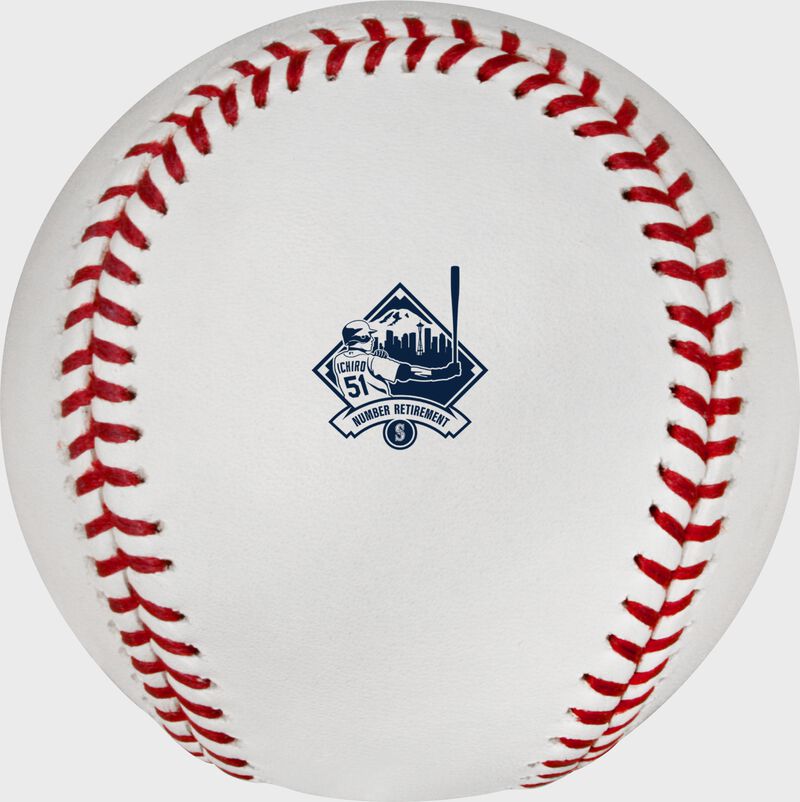 Ichiro Suzuki Seattle Mariners Number Retirement Commemorative Baseball, 1 Ball