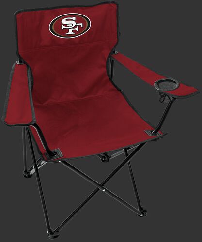Front of Rawlings Red NFL San Francisco 49ers Gameday Elite Chair With Team Logo SKU #00551084111
