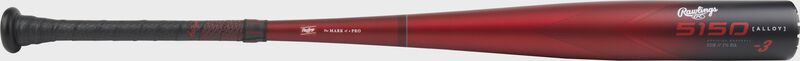 A red/black 5150 BBCOR -3 baseball bat - SKU: RBB353