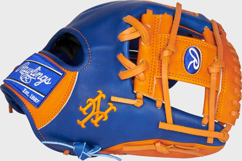 Rawlings, New York Mets Heart of The Hide Glove, 11.5-Inch, Standard, Pro I-Web, Conventional Back, Adult, Right Handed