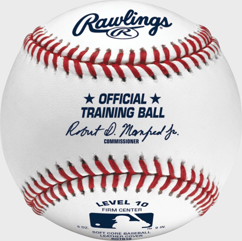 A Rawlings level 10 training baseball - SKU: ROTB10