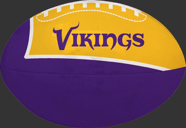 Purple and Gold NFL Minnesota Vikings Football With Team Name SKU #07831075114