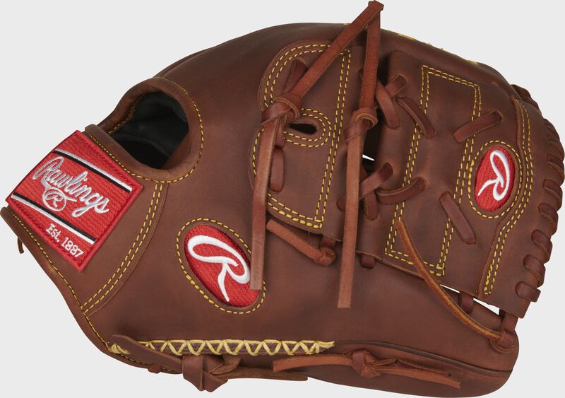 Web back view of Timberglaze 2021 Heart of the Hide 11.75-inch infield/pitcher's glove