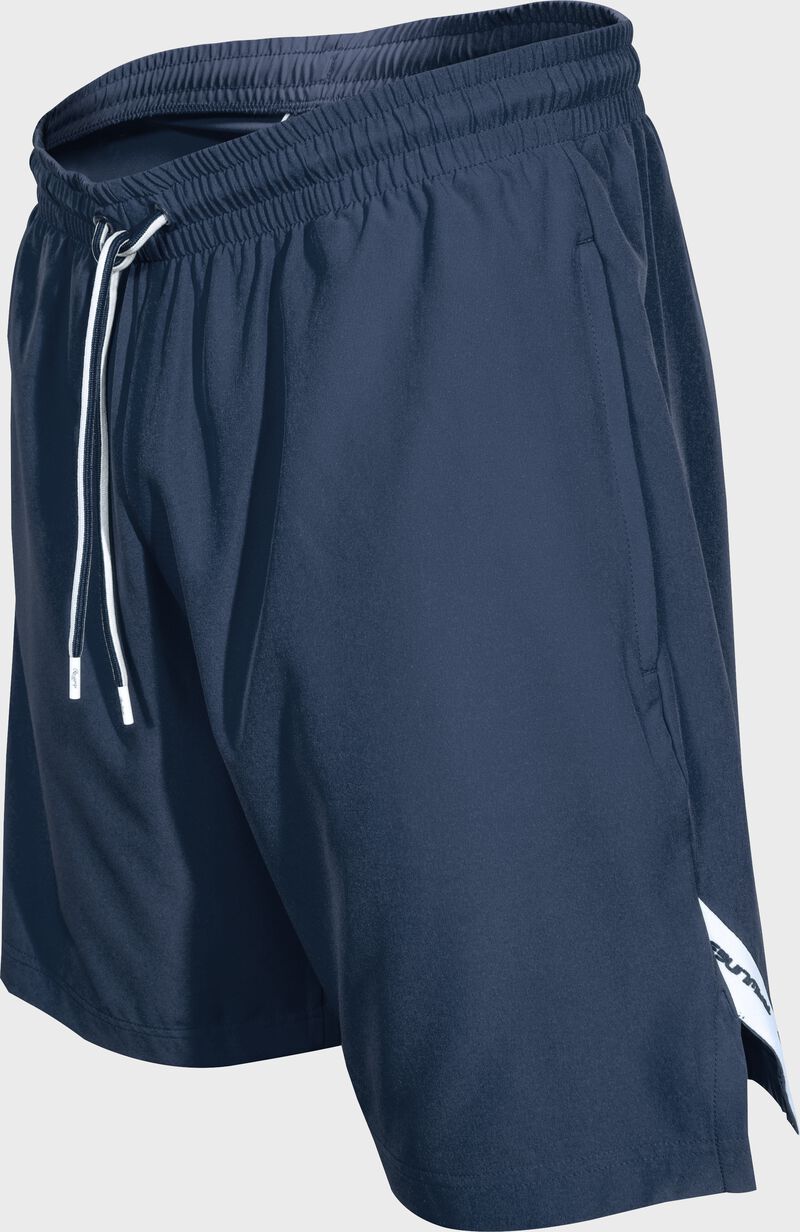 A pair of navy Rawlings ColorSync Athletic shorts - SKU: CSTS-N