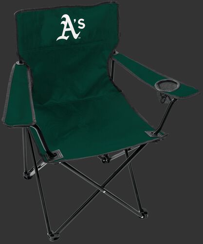 Front of Rawlings Green MLB Oakland Athletics Gameday Elite Chair With Team Logo SKU #06110003111
