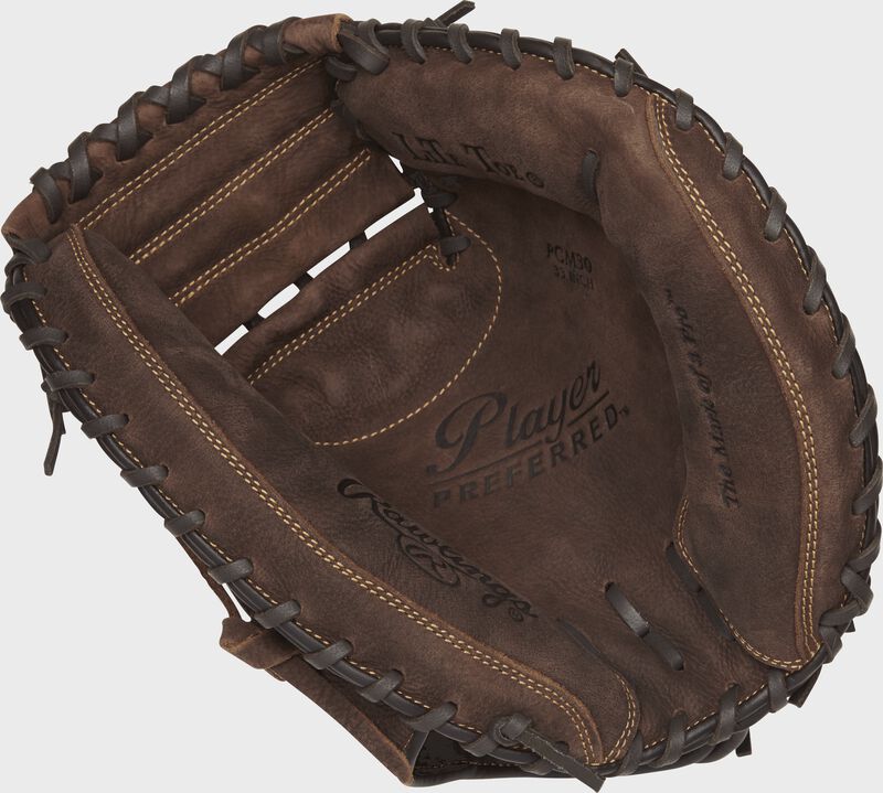 Shell palm view of Player Preferred 33-in Catchers Mitt