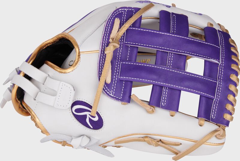 Liberty Advanced Color Series 12.75 in Outfield Glove, White/Purple, Right