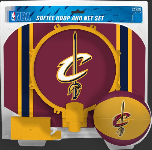 Rawlings Burgundy and Gold NBA Cleveland Cavaliers Softee Hoop Set With Team Logo SKU #03544199114