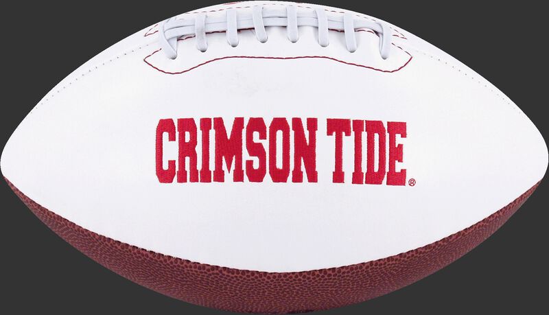 White NCAA Alabama Crimson Tide Signature Series Football With Team Name SKU #05733066121