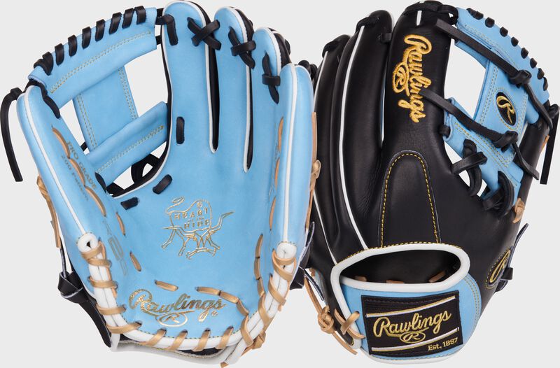 2 views showing the palm/back of a Heart of the Hide R2G 11.75" infield glove - SKU: PROR205-2CB loading=