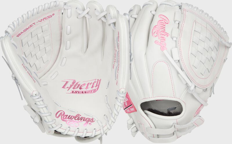 Liberty Advanced Color Series 12 in Fastpitch Glove, White/Pink, Right