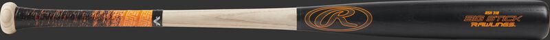 R318AV Big Stick ash wood bat with a black barrel and natural wood handle