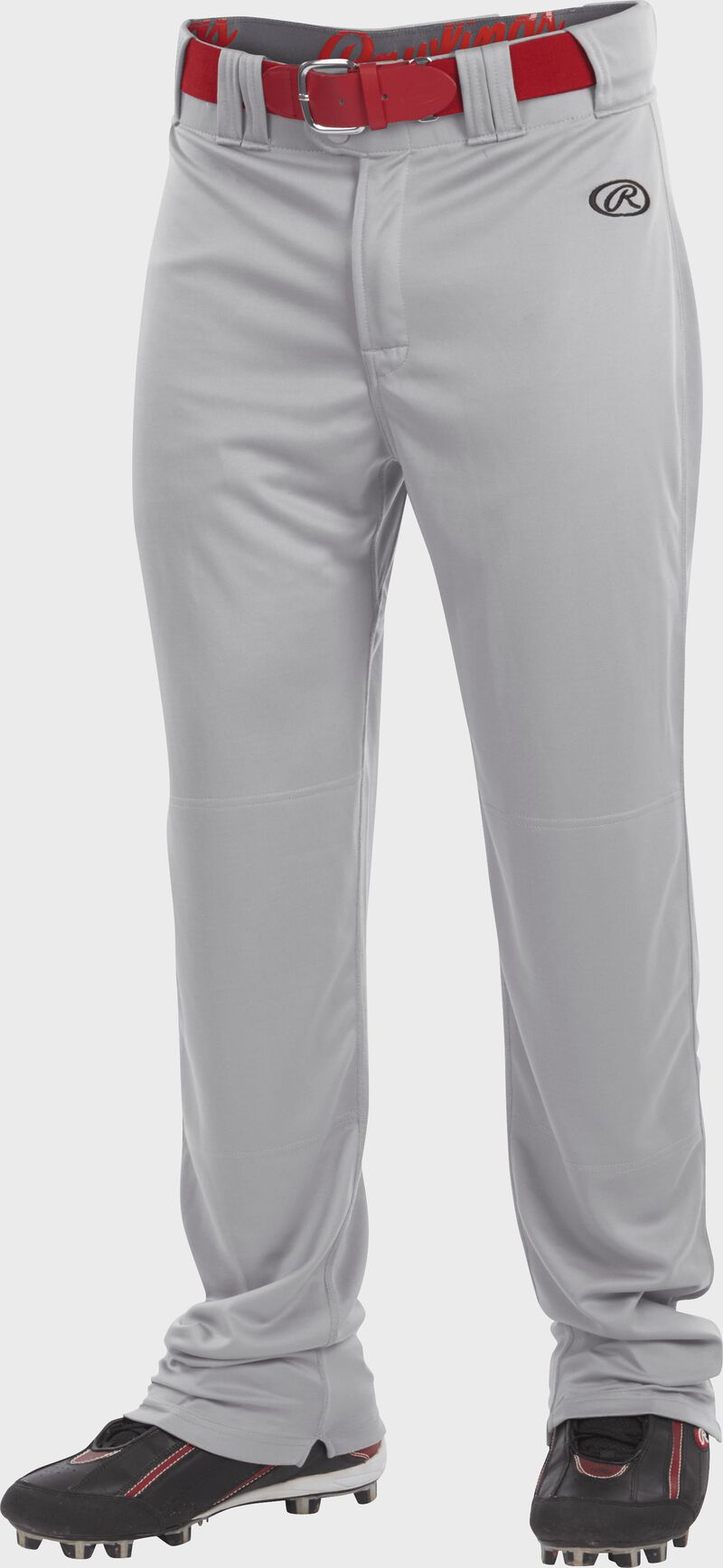 Front of Rawlings Blue Gray Adult Launch Semi-Relaxed Pant - SKU #LNCHSR loading=
