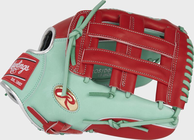 Thumb of a Gameday 57 Series Byron Buxton Pro Preferred glove with a scarlet H-web - SKU: PROSJD0-BB25