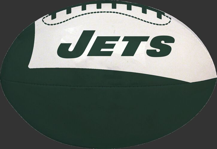 Green and White NFL New York Jets Football With Team Name SKU #07831079114