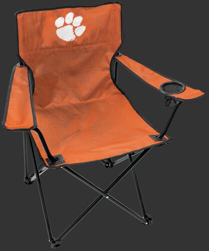 Front of Rawlings Orange NCAA Clemson Tigers Gameday Elite Chair With Team Logo SKU #00563010111