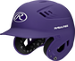 Front left-side view of Purple Rawlings Velo Matte Batting Helmet - SKU: R16M image number null