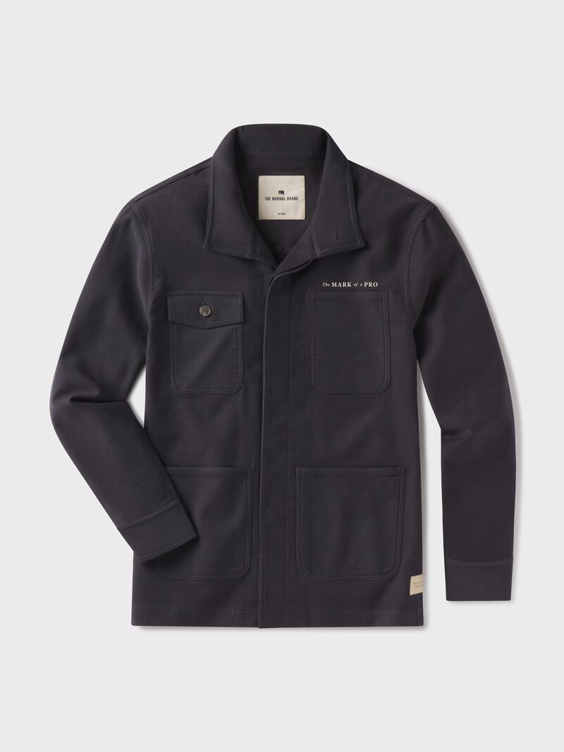 Rawlings x The Normal Brand Comfort Terry Chore Coat, Navy, Adult 2XL