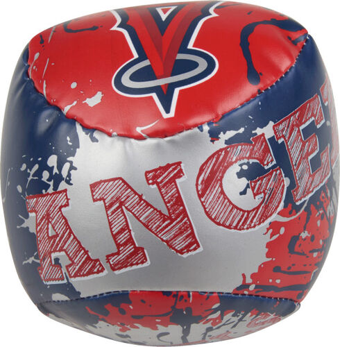 Top of Rawlings Los Angeles Angels Quick Toss 4'' Softee Baseball With Team Name On Front In Team Colors SKU #0132000112