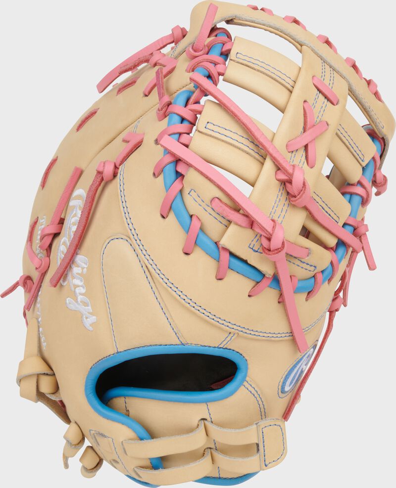 Back of a Heart of the Hide 13-inch Fastpitch Softball 1st Base Mitt loading=