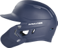 Left-side view of Navy Rawlings Mach Carbon Batting Helmet - SKU: MAAR image number null