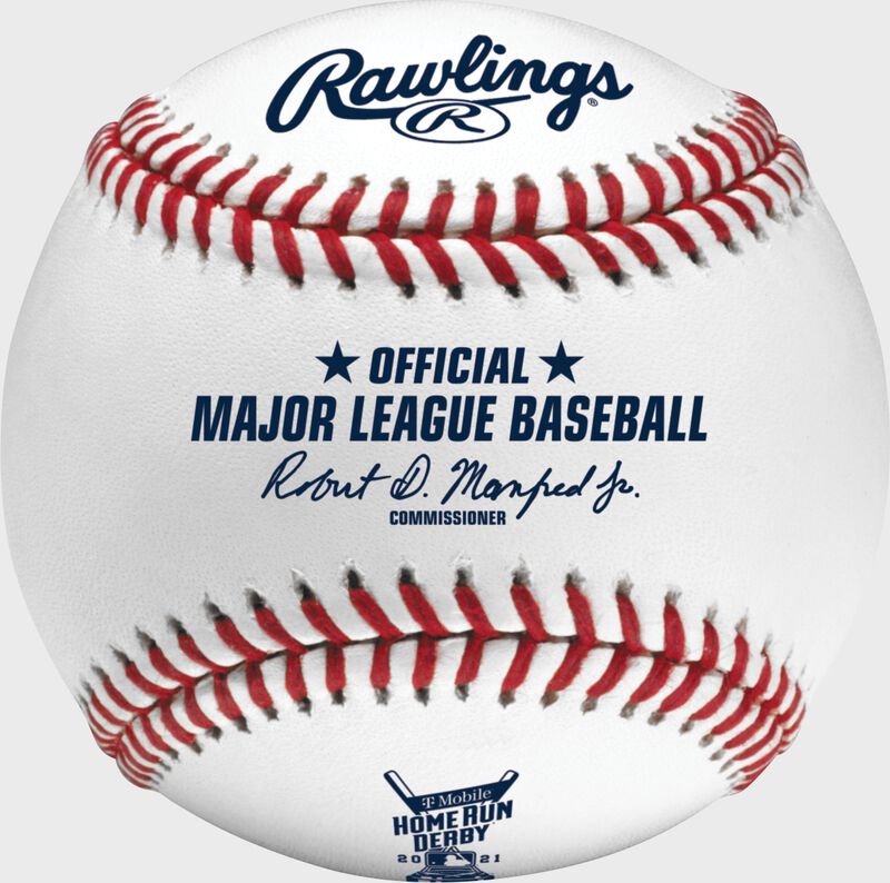 A MLB 2021 Home Run Derby baseball with the official Ball of MLB stamp - SKU: RSGEA-ROMLBHR21-R