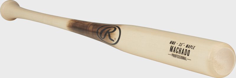 Angled view of a Pro Label Maple Wood bat - SKU: MM8PL image number null