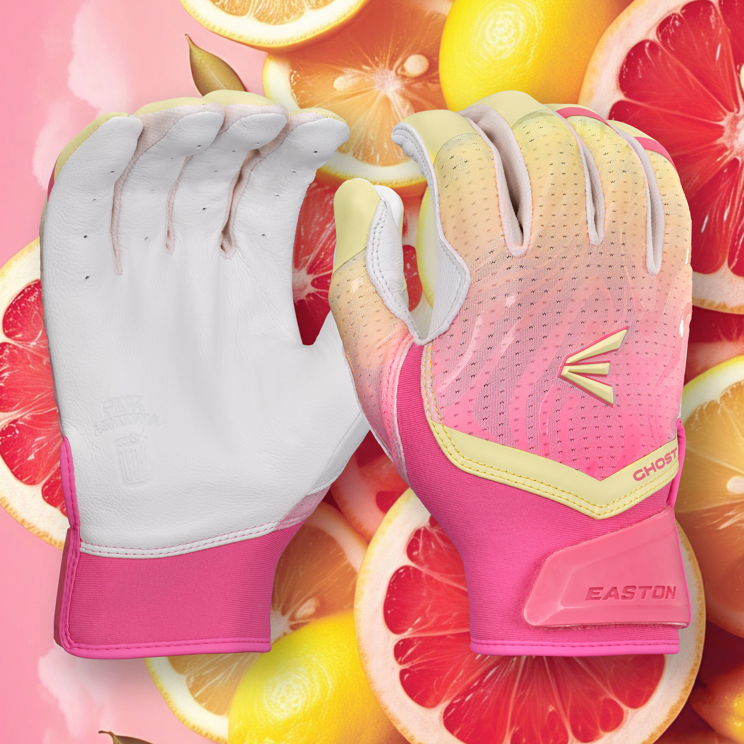 Easton Ghost Ethos Pink Lemonade Fastpitch Batting Gloves